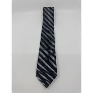 Stafford Tailored Culture Black, White And Silver Men's Neck Tie